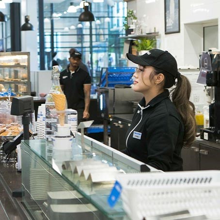 Her finner du Biltema Café