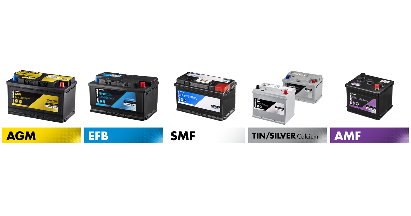 A visual compilation of different battery types that includes pictures of the batteries and their names below.